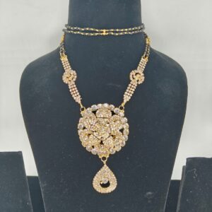 Mangalsutra with big floral pendant
